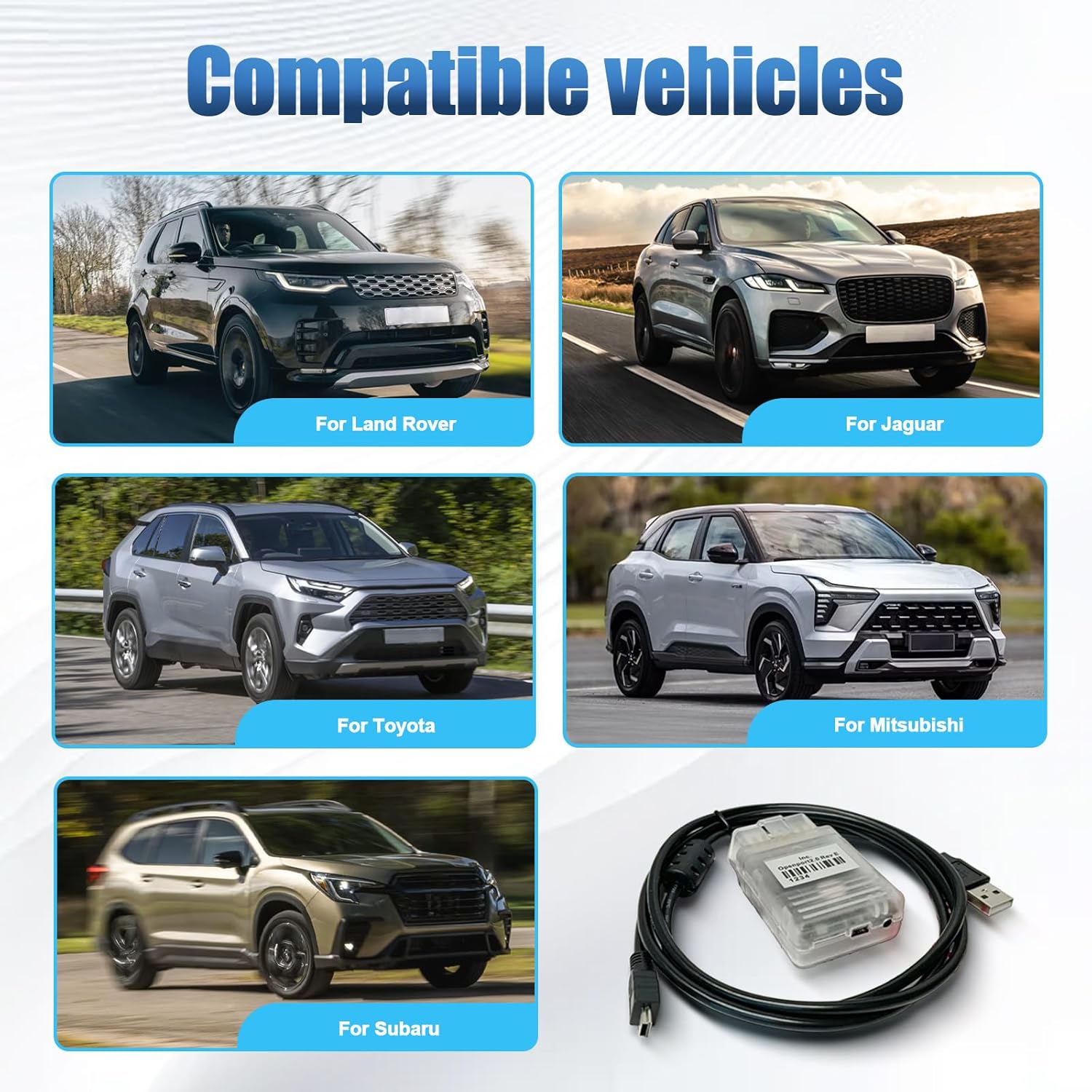 OpenPort 2.0 ECU Flash Obd2 Scanner,Compatible for Jaguar for Land Rover for Toyota for Mitsubishi for Subaru Vehicles,ECU Chip K-CAN Diagnostic Tool Support SDD V163/Techstream/Openport 2.0