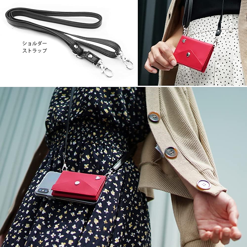 Amazon.co.jp: 【SANBASHI】 PUレザー ミニマム財布「and W」 スマホ