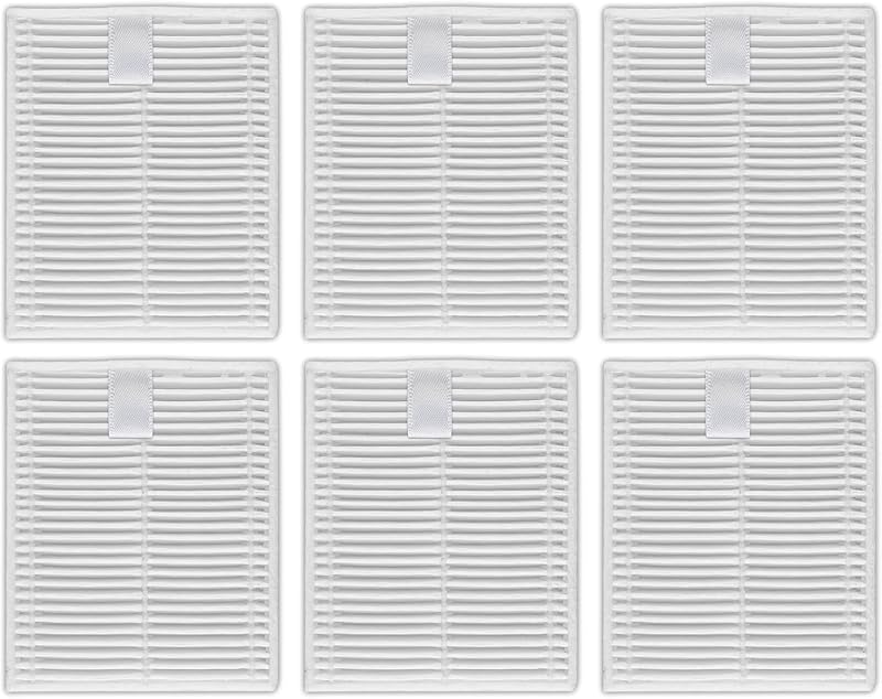 (6 Pack) Q7 M5/ M5+ Replacement HEPA Filters Compatible with Roborock Q7 L5/ Q7 L5+ Robot Vacuum, Accessories Kit, Upright Filter, Vacuum Filters, Canister Filters