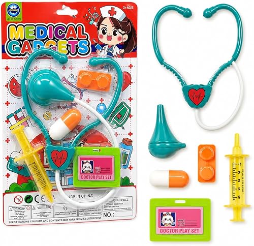 Toys Medical Gadgets Doctor Play Set for Kids Ages 3+