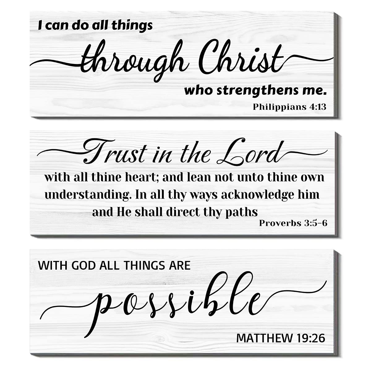 Dazingart Bible Verses Wall Decor , Christian Wall Art Psalms Scripture ...