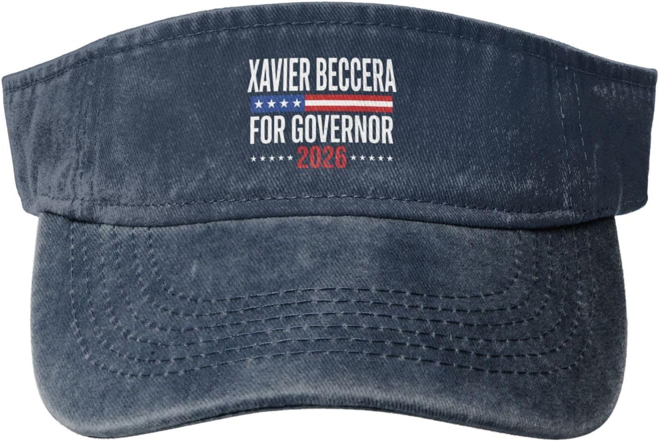 Xavier Becerra for Governor 2026 Hat Governor of California Visor Hats