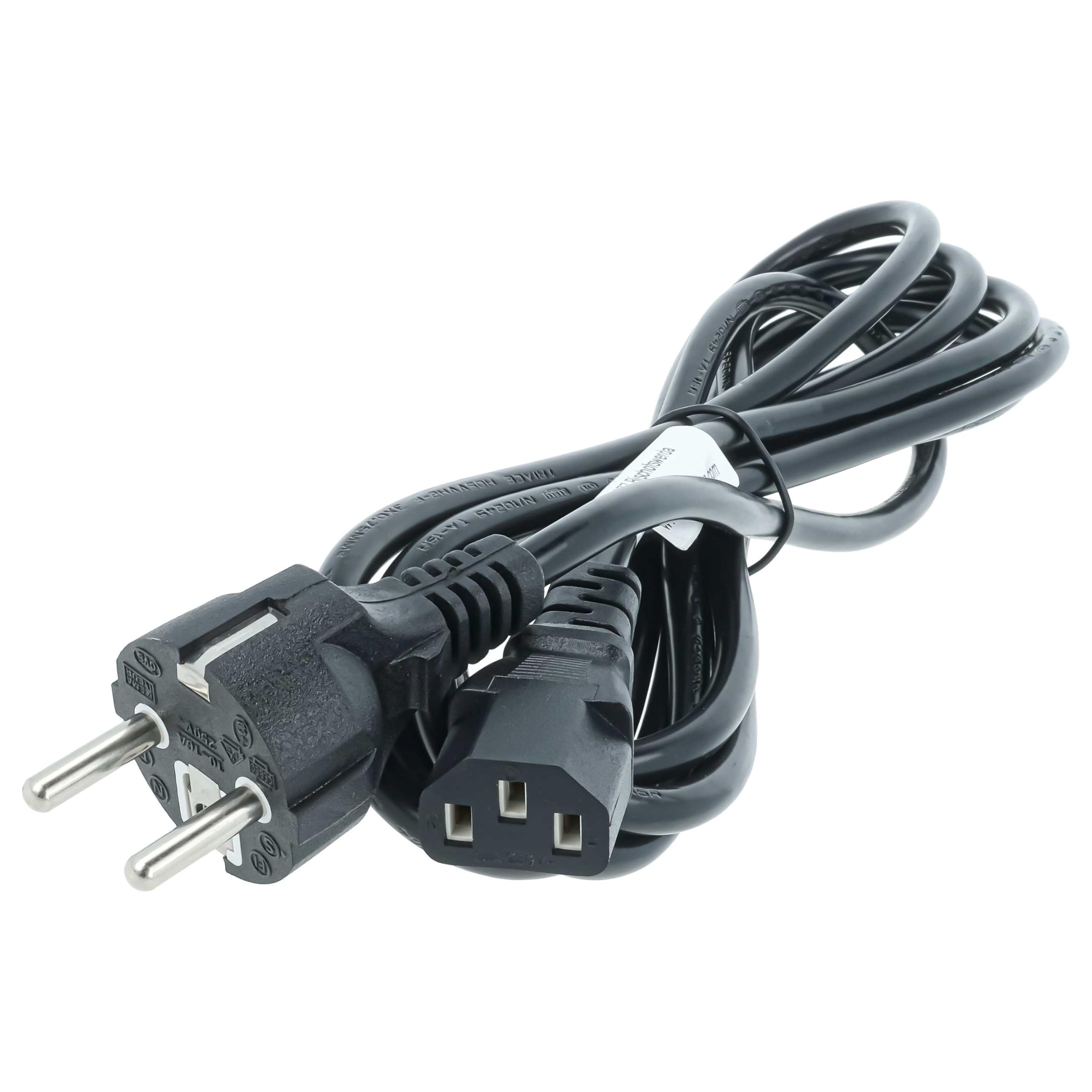 vhbw 10x cavo di alimentazione con spina schuko e connettore C13, da 3 metri compatibile con PC monitor computer stampante ecc.