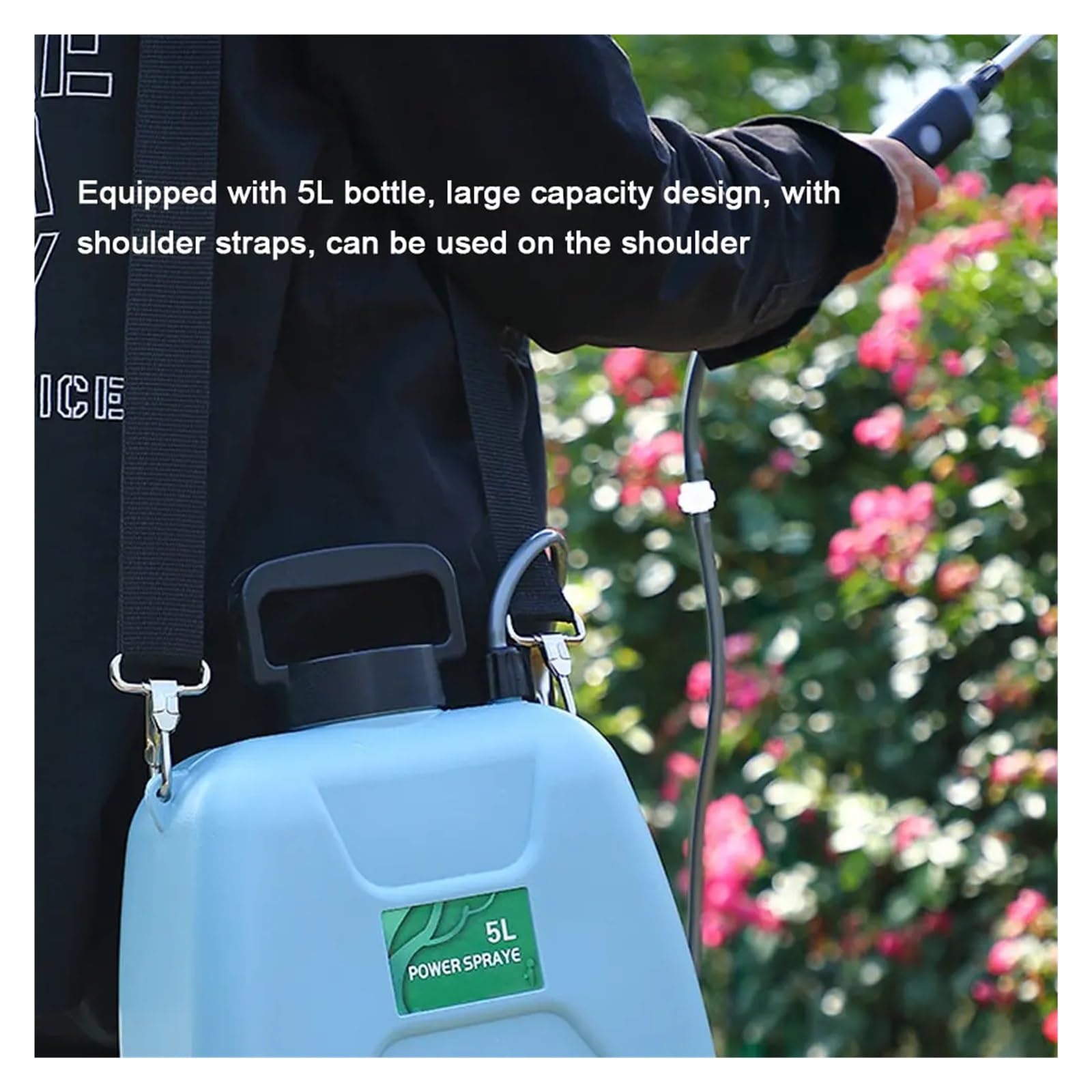 Spruzzatore elettrico, Atomizzazione automatica del giardino o spruzzatore elettrico, 5L USB ricaricabile a pianta Annaffiatoio a bottiglia Irrigazione(1)