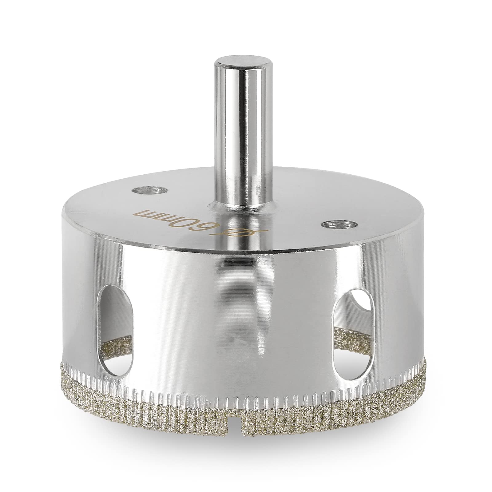 Jamiikury Diamond Drill Bits - 2-3/8" / 60mm Glass & Tile Hole Saw, Suitable for Ceramic, Glass, Tile & Marble