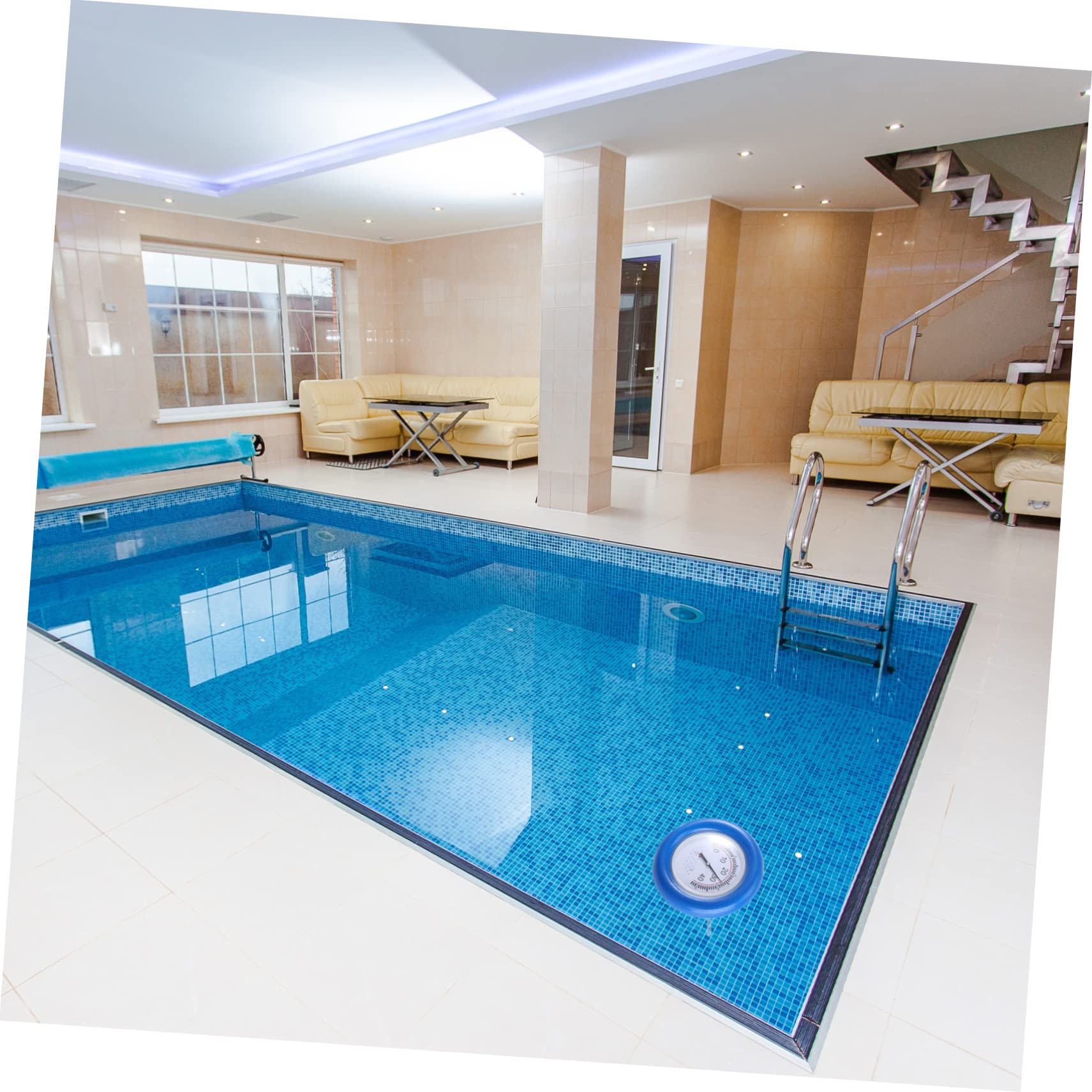 Toddmomy 1 Pezzo Termometro Galleggiante per Piscina e Spa Tester Temperatura con Calibrazione per Acquari e Precisamente Temperatura