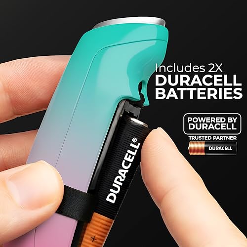 Vista 624 de Zulay Kitchen - Espumador de leche de mano con pilas AA Duracell: batidora de bebidas resistente para café, latte, capuchino y más, color aurora