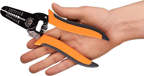 Miniatura 43 de Wirefy Herramienta de engarce para conectores termorretráctiles, engarzadora de alambre de trinquete, alicates de engarce, para terminales de A1