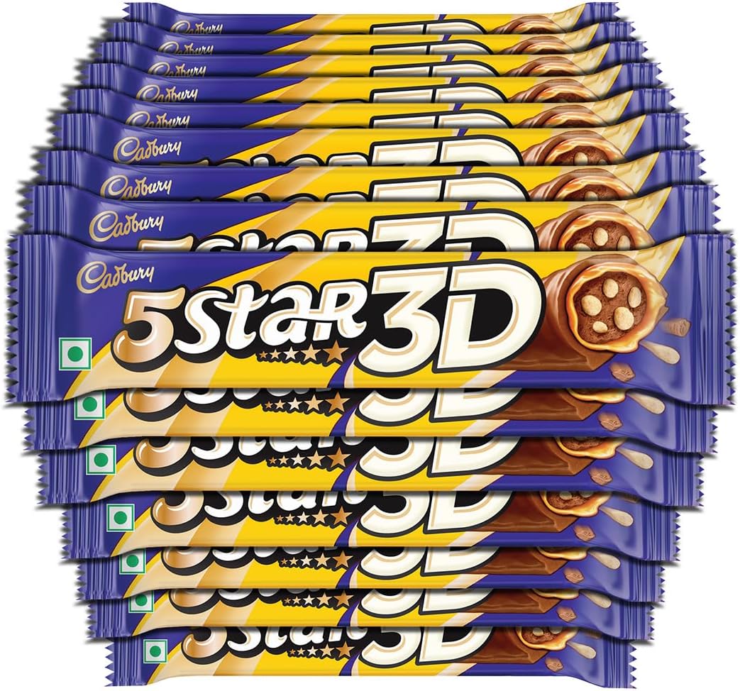 5 Star 3D Chocolate Bar, 40 g (Pack of 16)
