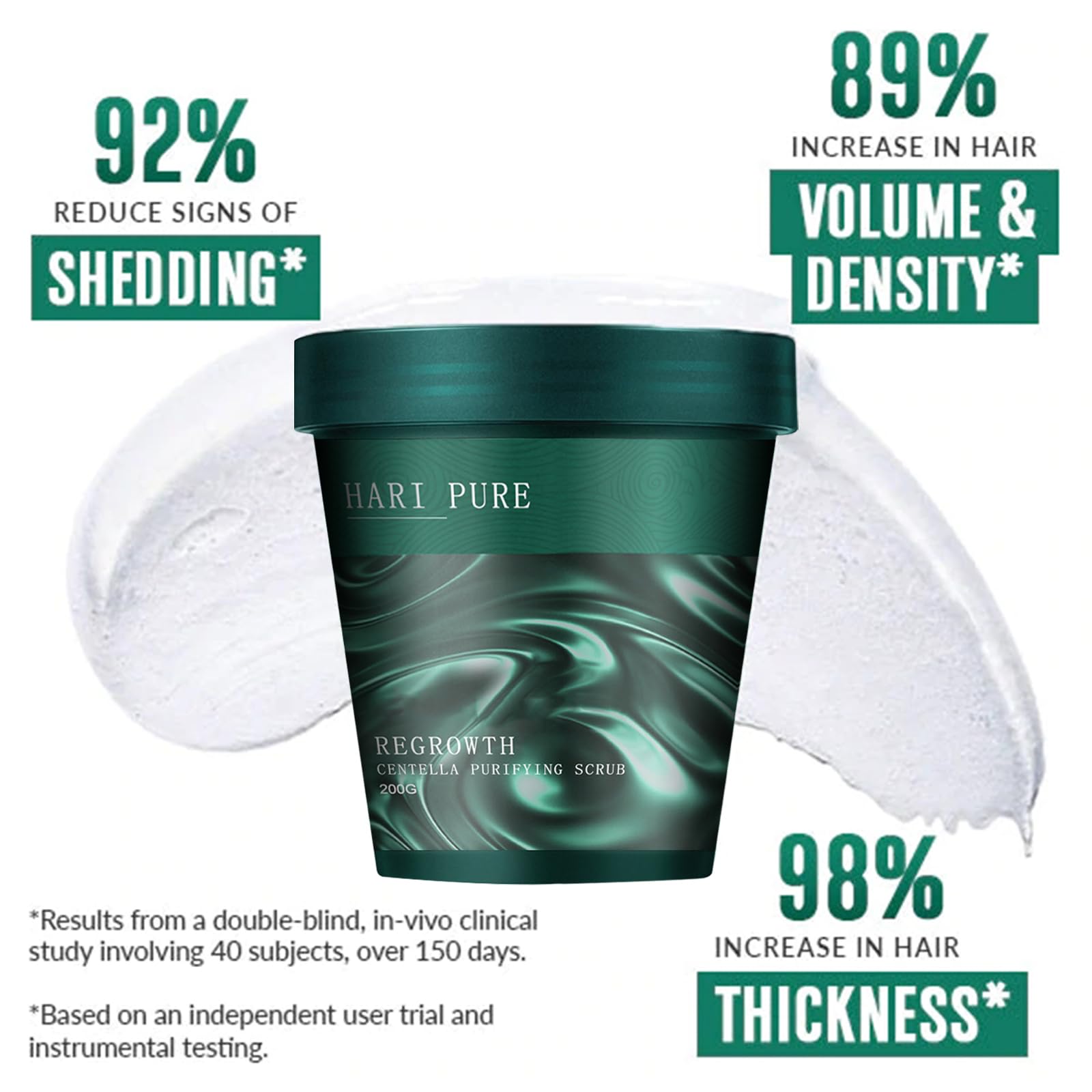 Scalp Scrub Scalp Exfoliating Scalp Scrub Hair Treatment Scalp Exfoliating for All Skin Types Head Massage and Dandruff Reduction - Image 2