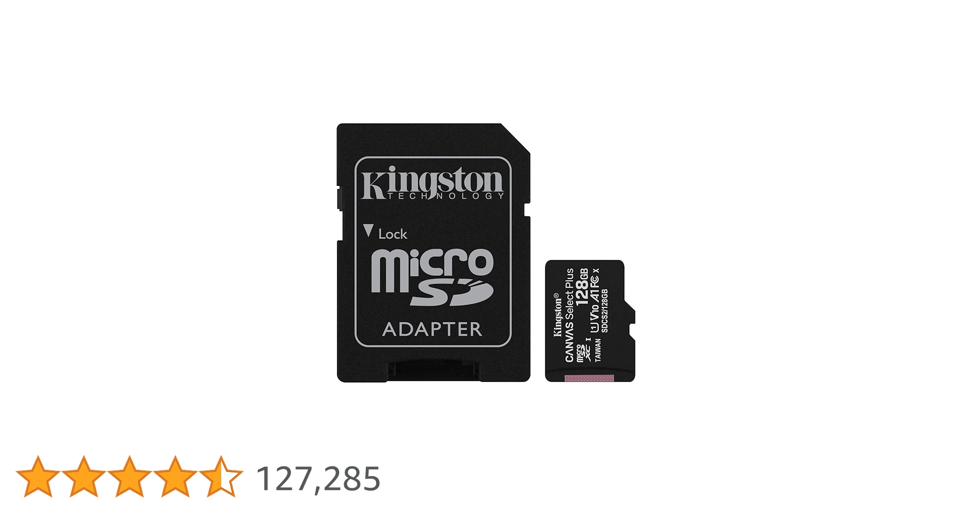 Amazon | キングストン microSD 128GB 最大100MB/s UHS-I V10 A1