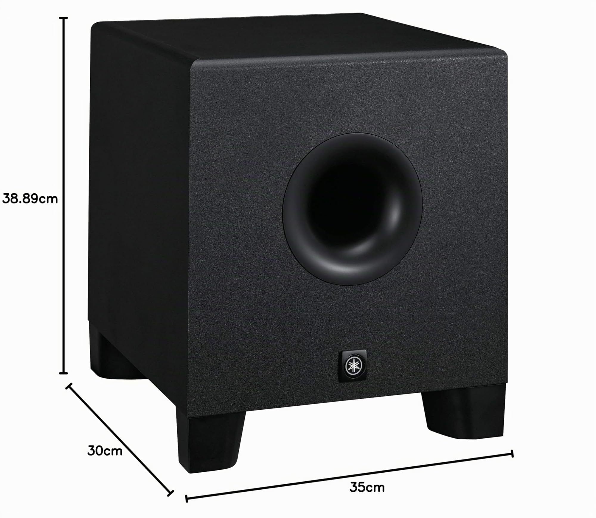 Yamaha HS8S – Aktiver Bassreflex-Subwoofer für Produzenten, DJs und Musiker – Schwarz