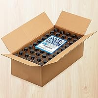 Vista 2 de IMPRESA Mini botellas de plástico de 2.5 onzas líquidas, transparentes, paquete de 50 recipientes de licor con tapas herméticas, reutilizables