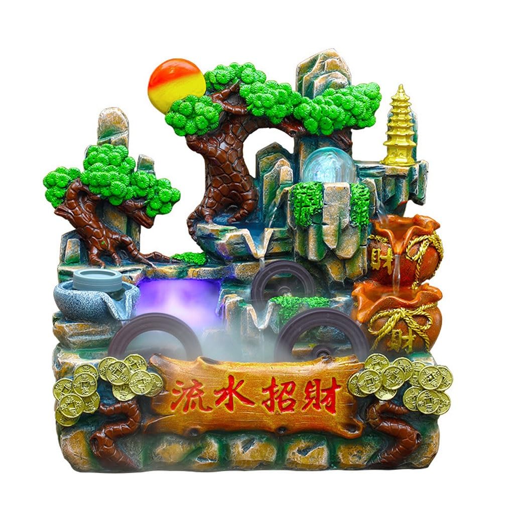 Fontaine de bureau style chinois pour créer un coin de nature sur votre lieu de travail