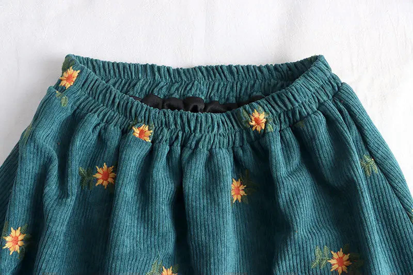 Gonna Lunga Donna Gonna Lunga A Quadri per Donna Inverno Caduta Calda E Elastica in Vita Una Linea Svasata Gonfie di Tartan Pieghettate-Verde-s