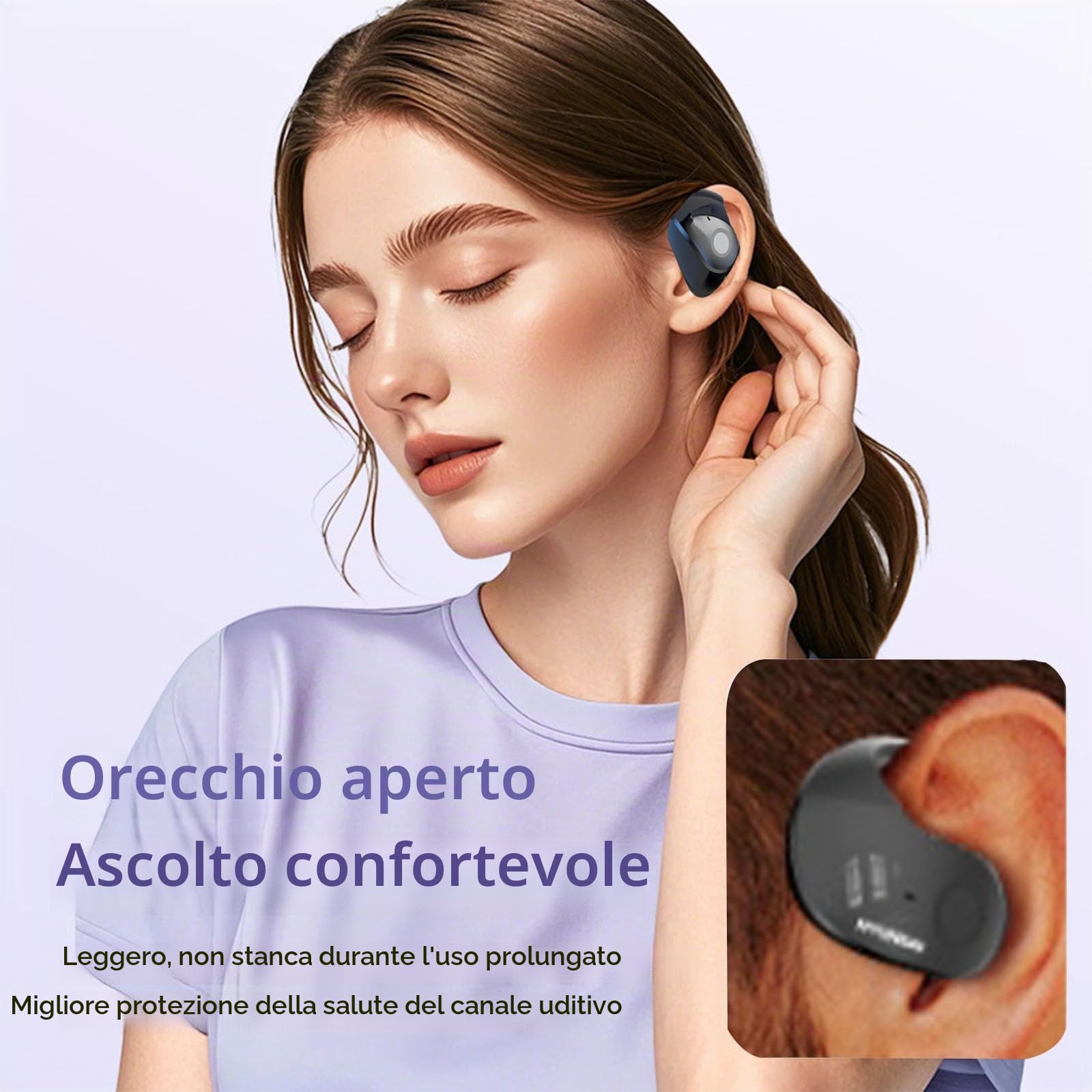Hy-T26 Pro Language Translator, Cuffie Traduzione Simultanea,auricolari Traduttori Linguistici,Wireless Bluetooth Translation Earbuds, 75 Lingue Per Riprodurre Musica, Auricolari Over-ear Bluetooth