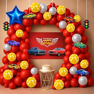Car Theme Birthday Decoration Kit for Boys