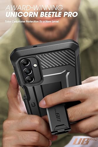 Miniatura 8 de SUPCASE Unicorn Beetle Pro - Funda para Samsung Galaxy A14 5G (2023), funda resistente con clip para cinturón y soporte con protector de pantalla
