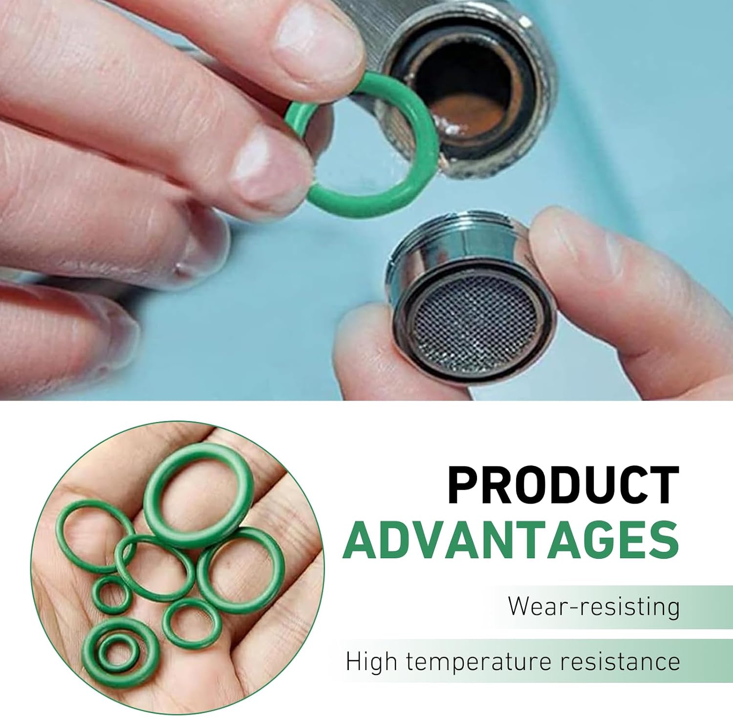 270PCS Seal Gasket Washers, Seal Rubber Car Air Conditioning O Ring Kit, 18 Sizes Auto Air Conditioning Compressor Seal O-Ring Assortment Set, Universal for Door, Window, Home Appliances