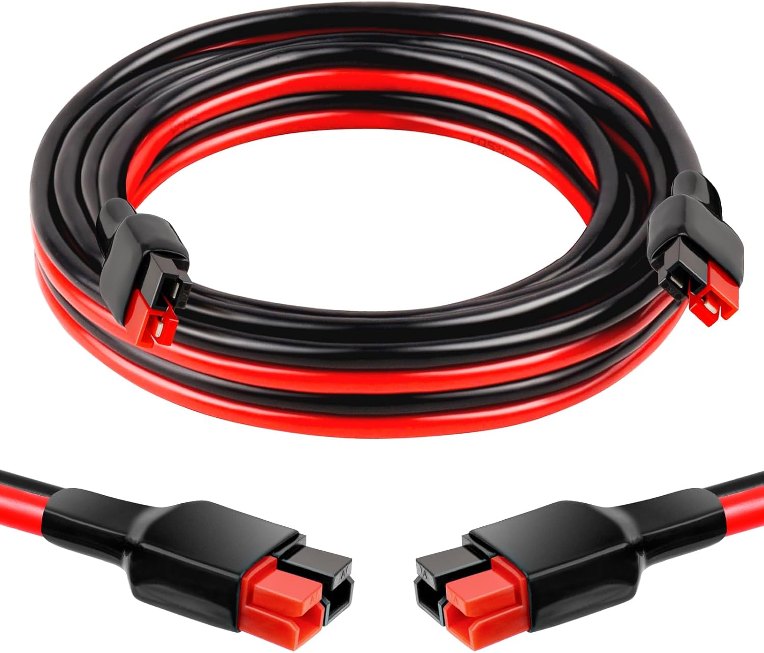 XRDS -RF 10AWG Anderson-Style Extension Cable 25FT, Anderson-Style 30A Connectors, Tinned Copper with PVC Jacket, Power Connect/Disconnect for Solar Panels, RVs, and Battery Systems