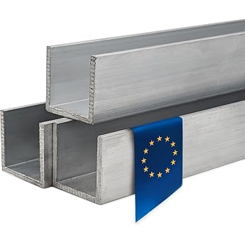Stahl-Shop24 - Aluminium U-profile pressed raw, aluminium U-profile, aluminium profile, cover profile U strip, aluminium prof