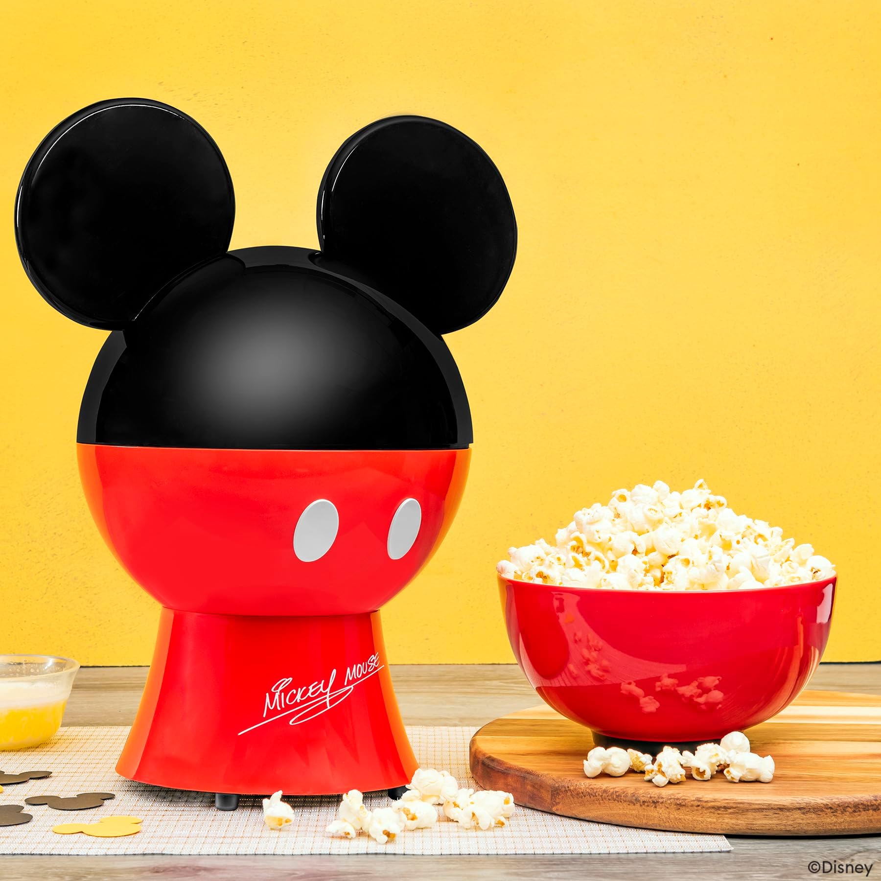 Uncanny Brands Disney Mickey Mouse Popcorn Maker - Kitchen Appliance