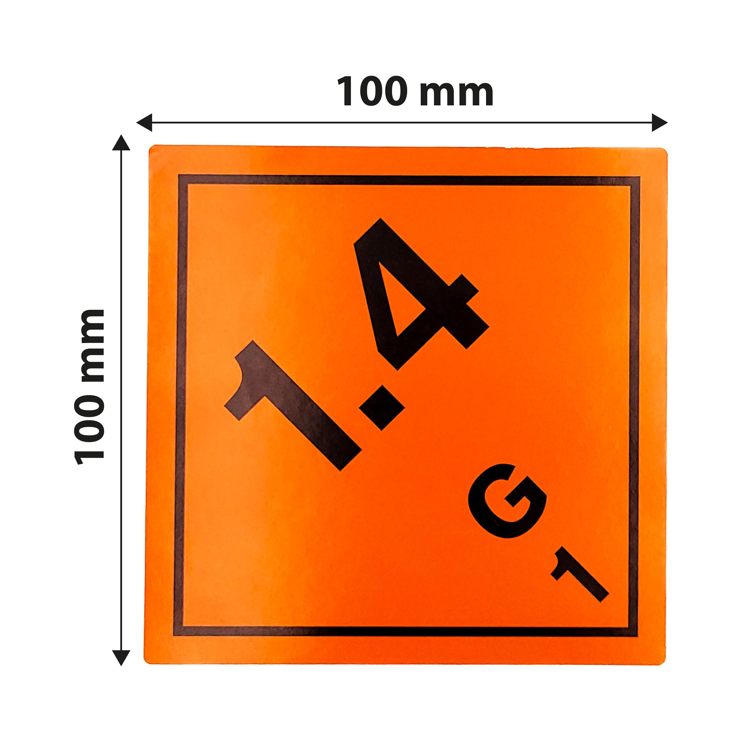 500 étiquettes de produits dangereux classe 1.4 G 1 - ADR autocollants département 1.4 G matériaux et objets dont seul un faible risque d'explosion est