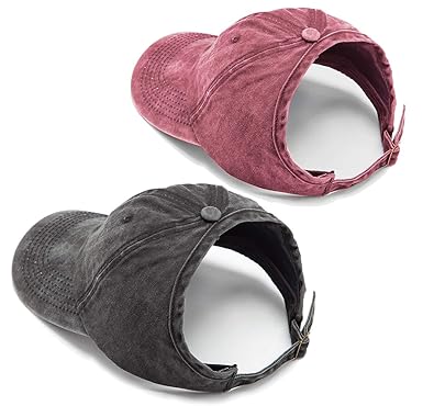 Edian Curly Hair Backless Ponytail Cap for Women, Natural Hair Afro Hair Messy Bun Ponytail Baseball Hat