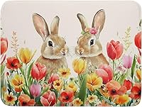 Vista 80 de Tapete de secado de platos con diseño de pájaro rojo de Feliz Navidad, absorbente y de secado rápido, protector para encimera de cocina, 18 x 24