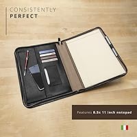 Vista 3 de Maruse italiano portadocumentos de piel – fabricado en Italia, Negro