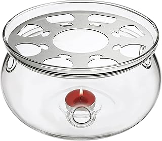 CnGlass Universal Glass Teapot Warmer,Handcrafted with Heat Proof & Lead...