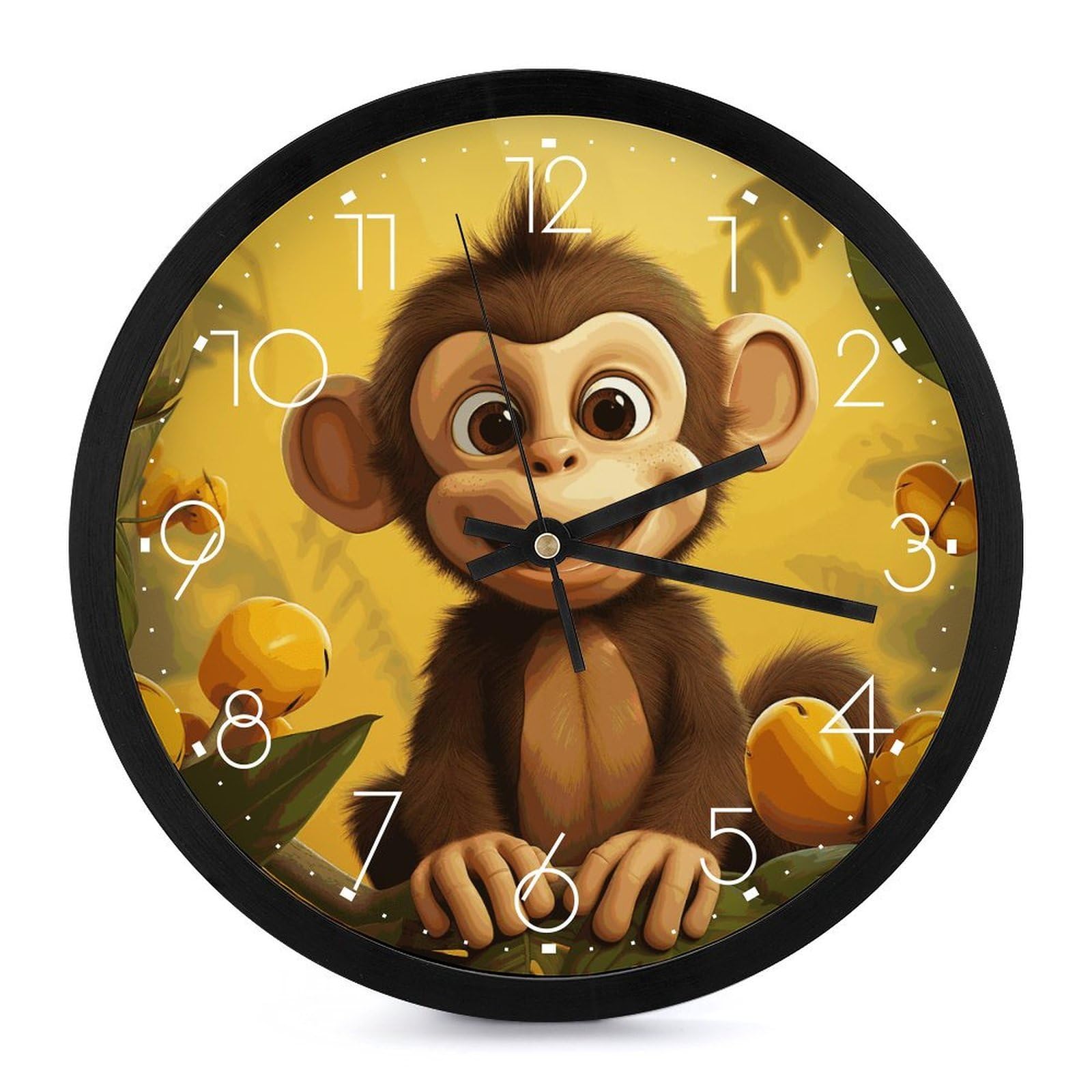 Horloge murale silencieuse ronde de 25,4 cm spéciale bureau