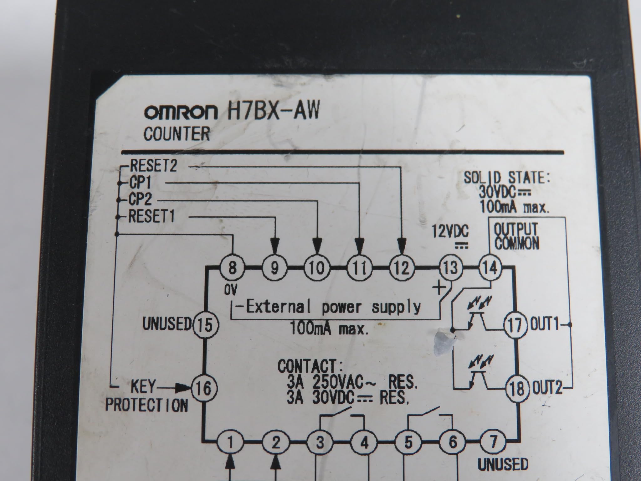 Amazon | オムロン(OMRON) 電子カウンタ DIN72×72 H7BXタイプ H7BX-AW 