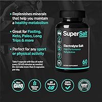 Vista 4 de Suplemento de electrolitos Keto, tabletas de reemplazo de sal para rehidratación oral rápida y recuperación después del entrenamiento, magnesio