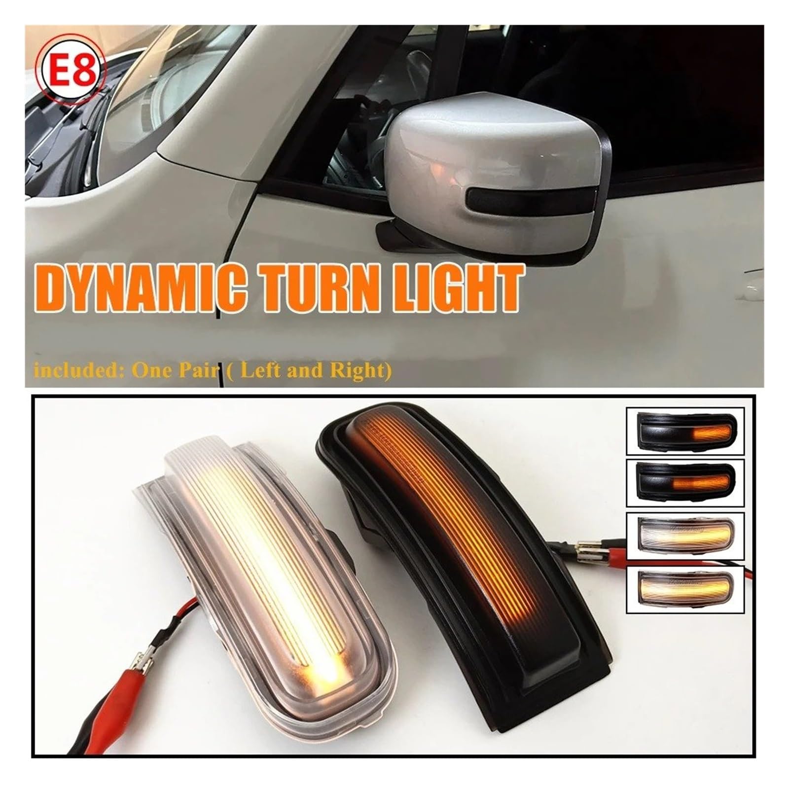 luce Indicatore Direzione Per Jeep Per Renegade 2015-2019 2020 2021 2022 2 Pezzi LED Direzione Specchietto Laterale Freccia Lampeggiante Sequenziale Ripetitore Indicatore Auto Segnale Svolta lampada