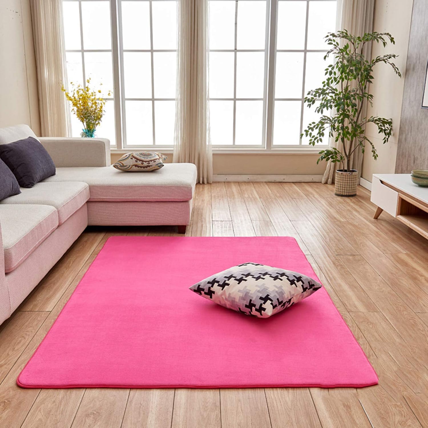 Fluffy Shaggy Super Soft Carpet Suitable As Bedroom Rug Home Decor Nursery Rugs Kids Mat, Christmas Rug, for Thanksgiving & Holiday(Size:160x80cm,Color:D)