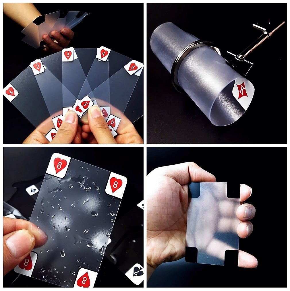 Amazon.co.jp: r_planning スケルトン 透明 トランプ カード いつもの