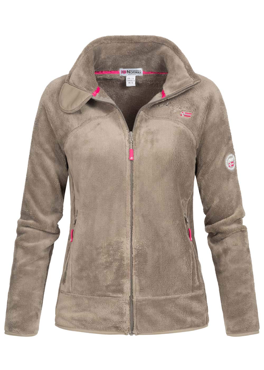 Geographical Norway Upaline Lady - Chaqueta Forro Polar Mujer Cremallera Otoño Invierno Primavera Ciente - Suéter Mujeres De Manga Larga De Piel Suave Aire Libre