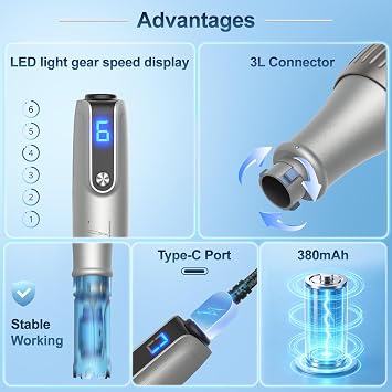 M8S Microneedling Pen Professional Derma Pen with 22pcs Replacement Cartridges Microneedling Wireless Skin Pen Adjustable Micro Needling Microneedle Machine for Skin Care