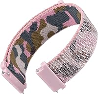 Vista 11 de WOCCI - Correas de reloj ajustables de nylon para deporte con cierre de gancho y bucle, correas de reloj de liberación rápida para hombres