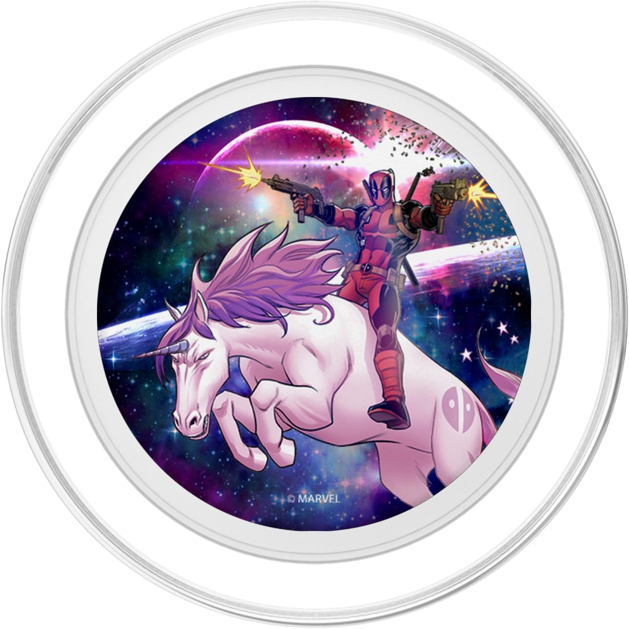 Marvel Deadpool Space Unicorn Tacos PopSockets PopGrip for MagSafe