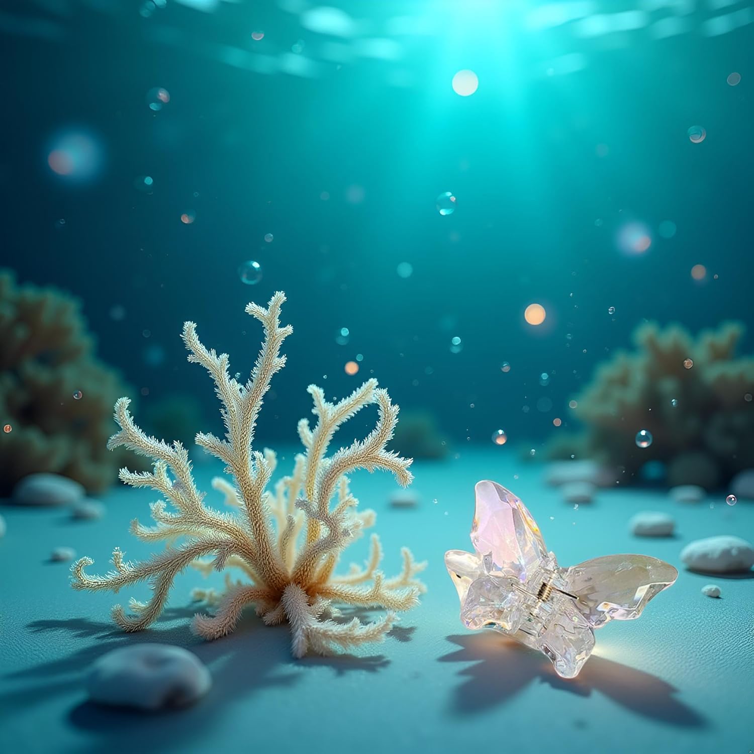 Crystal Mermaid Hair Claw Girls Back Transparent Hair Hairpins Shark Dress Large Clamp Clips Catch Clips Hair Accessories - Image 4