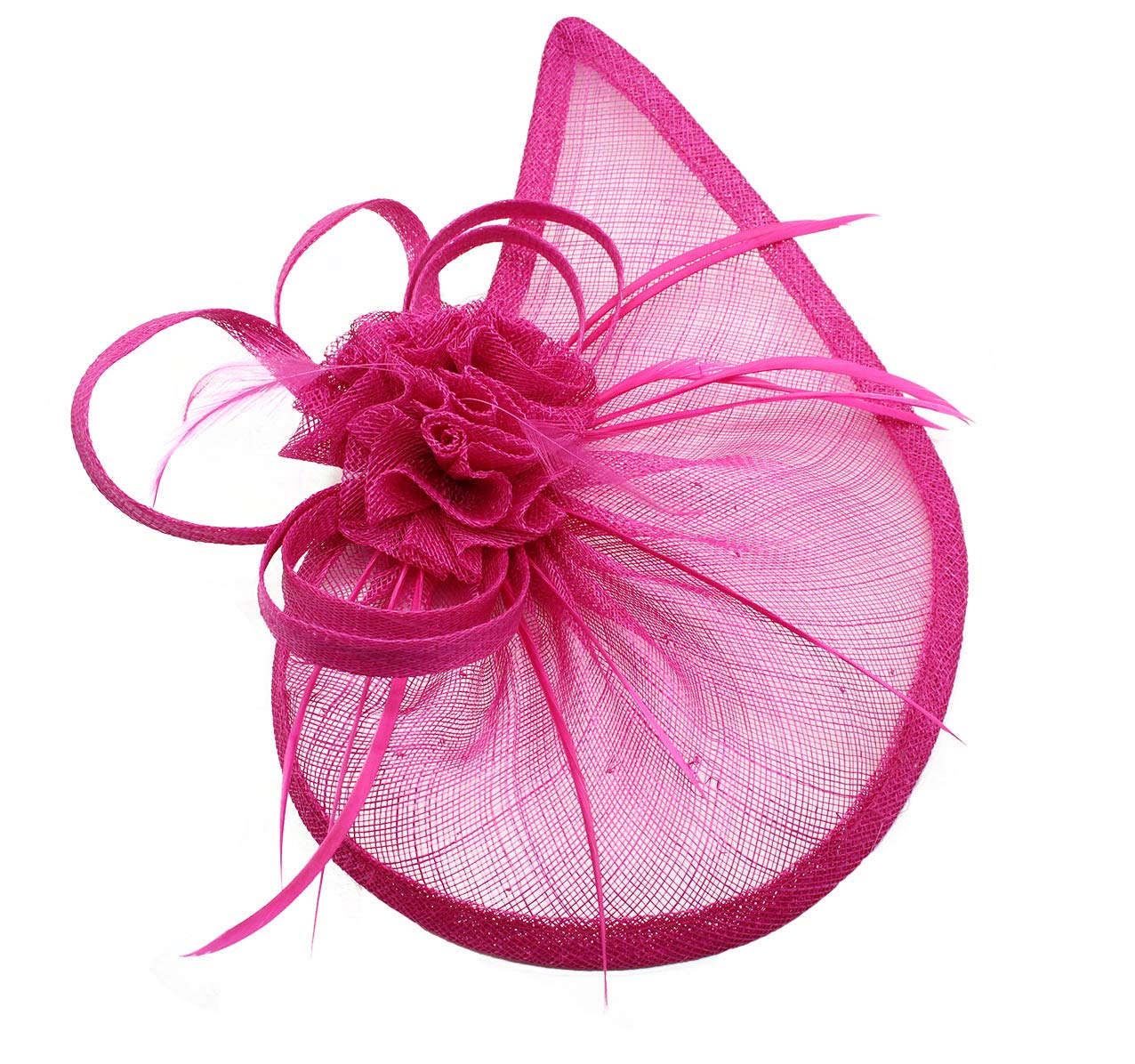 Finecy In - Ladies Wedding Races Cocktail Hat Occasion Fascinator (Fuschia)