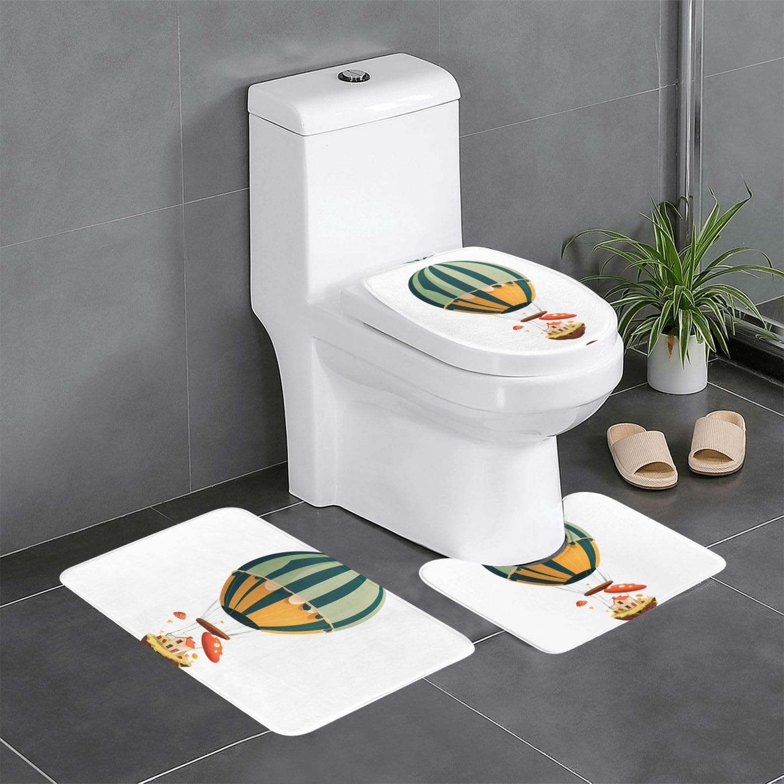 Tapis antidérapants pour salle de bain WHJDPP lot de 3 haute sécurité 61x40cm
