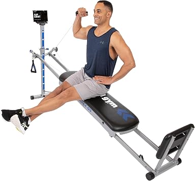 TOTAL GYM APEX G3, Slim-Frame Incline Bodyweight Training Home Exercise Machine, w/ 8 Levels of Resistance, Squat Stand, Basic Accessory Set