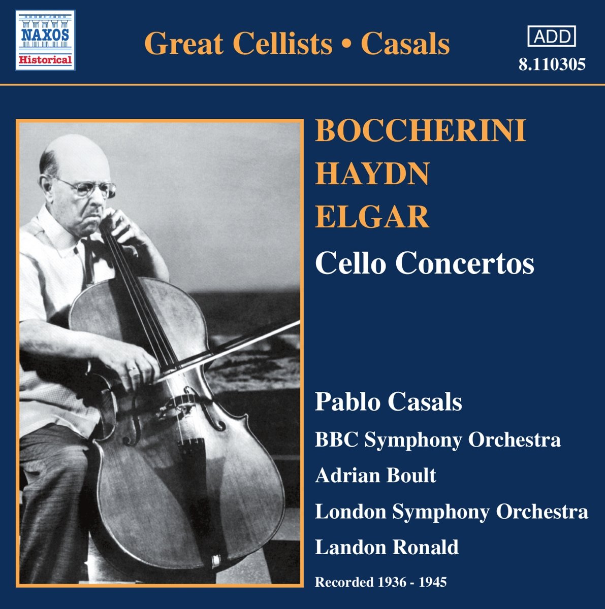 BOCCHERINI / HAYDN / ELGAR: Cello Concertos