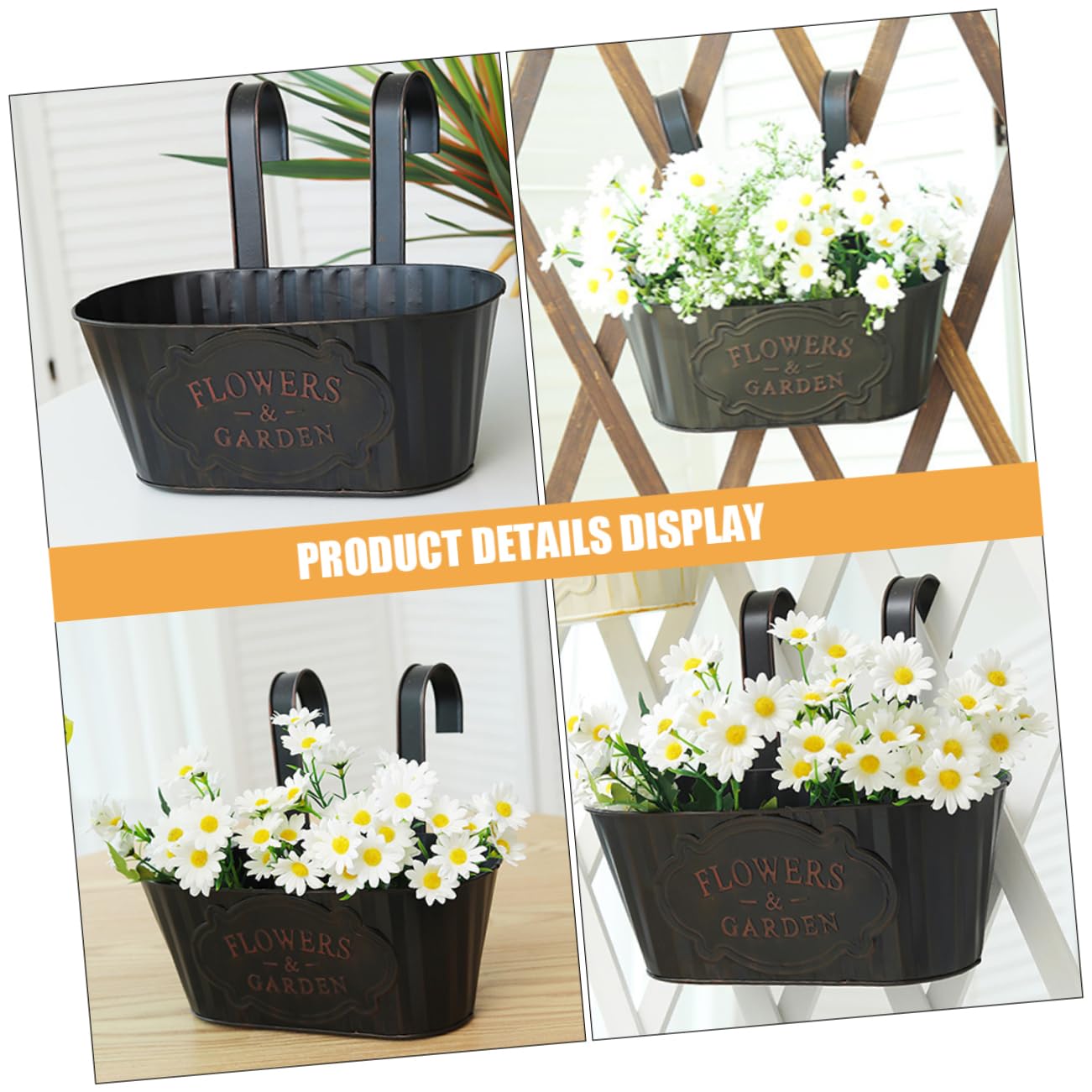 Fafeicy Etagère De Fleurs En Fer Support Pot De Fleurs Organisateur De