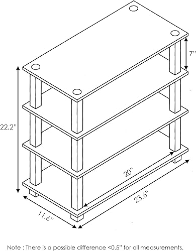 Miniatura 3 de Soporte para zapatos FURINNO 13080EXBK de 3 estantes de tubos, expressonegro