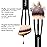 Makeup Brushes Daubigny Dual-ended Rounded Foundation Brush Powder Brush Perfect for Any Look Premium Luxe Hair Rounded Taperd Flawless Brush Ideal for Liquid, Cream, Powder,Blending