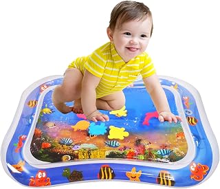 Premium Baby Water Mat for Infants & Toddlers Early Development Activities, Inflatable Tummy Time Water Mat for 3 6 9 Months Newborn Boy Girl, Baby Play mat for Baby's Stimulation Growth
